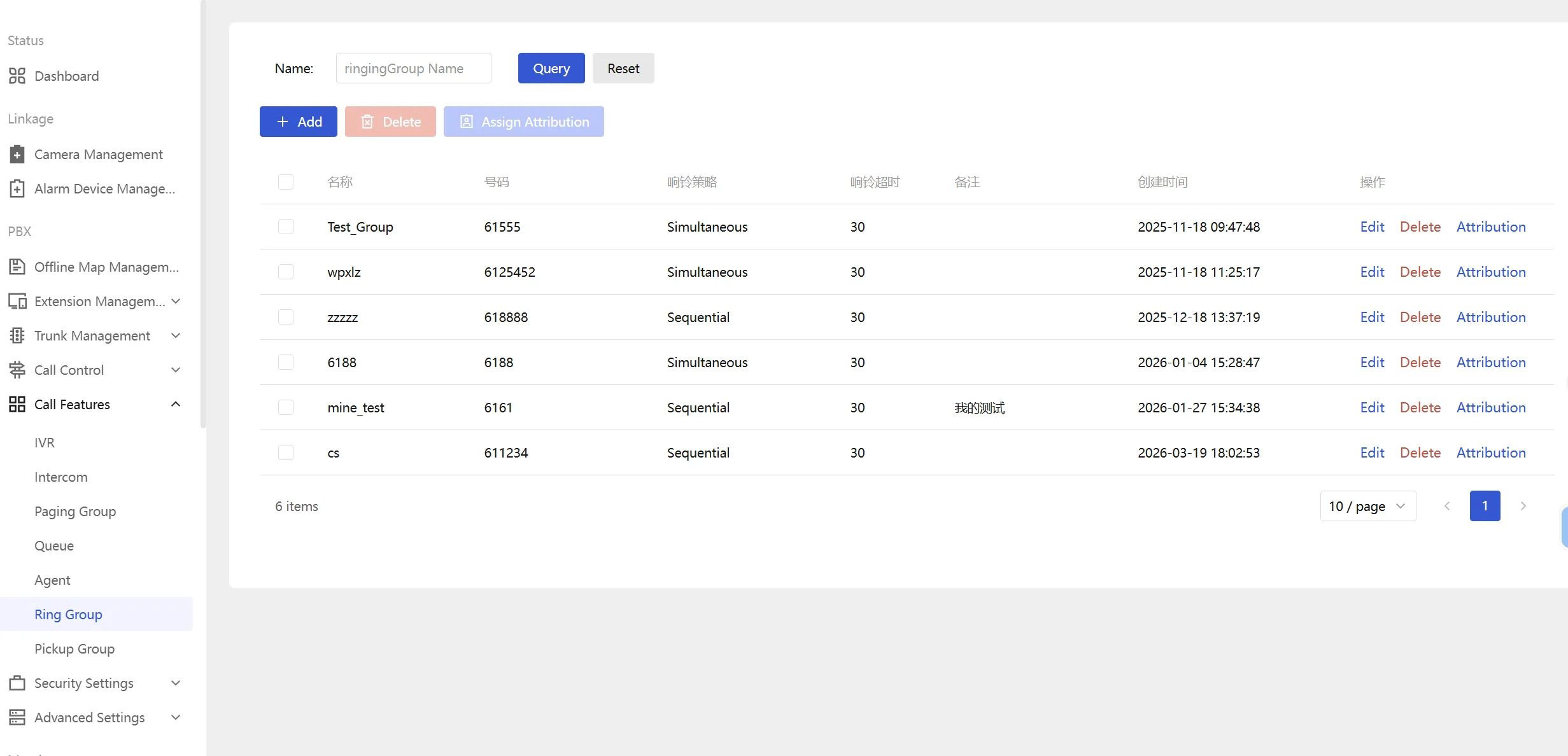 振铃组创建示意图
