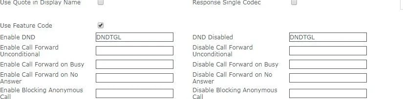 Feature Code and phone status synchronization