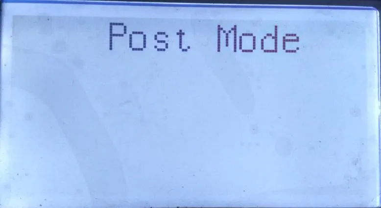 处于POST模式的电话