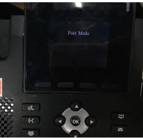 在电话上进入 POST 模式