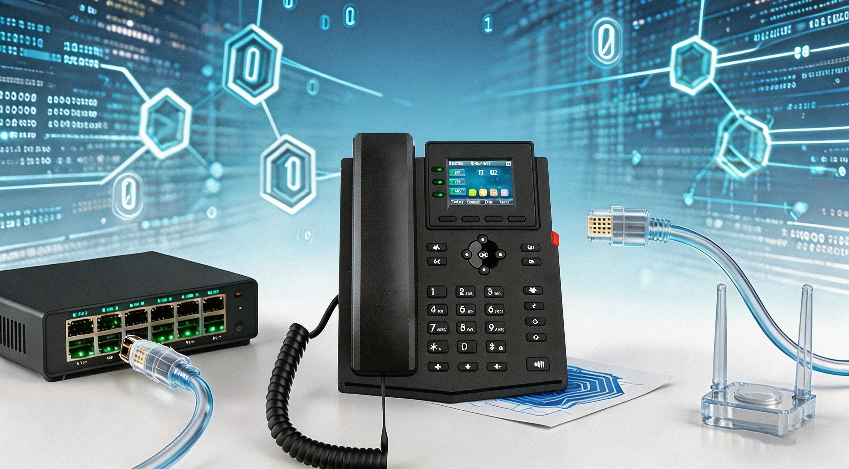 Managed Ethernet switch delivering PoE plus power to IP phones, wireless access points, and security cameras