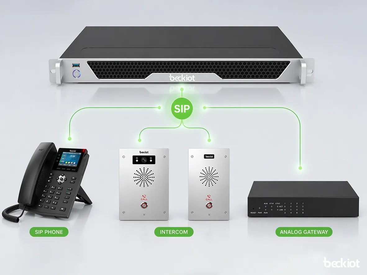 具有多种端点类型的开放式SIP互操作性