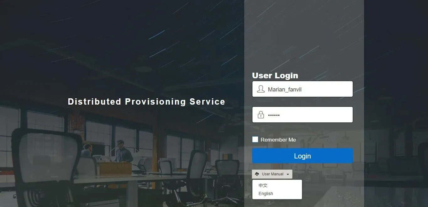 System Login Page