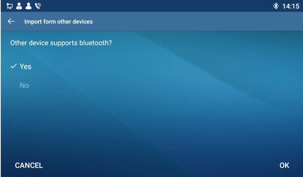 Select Bluetooth Device