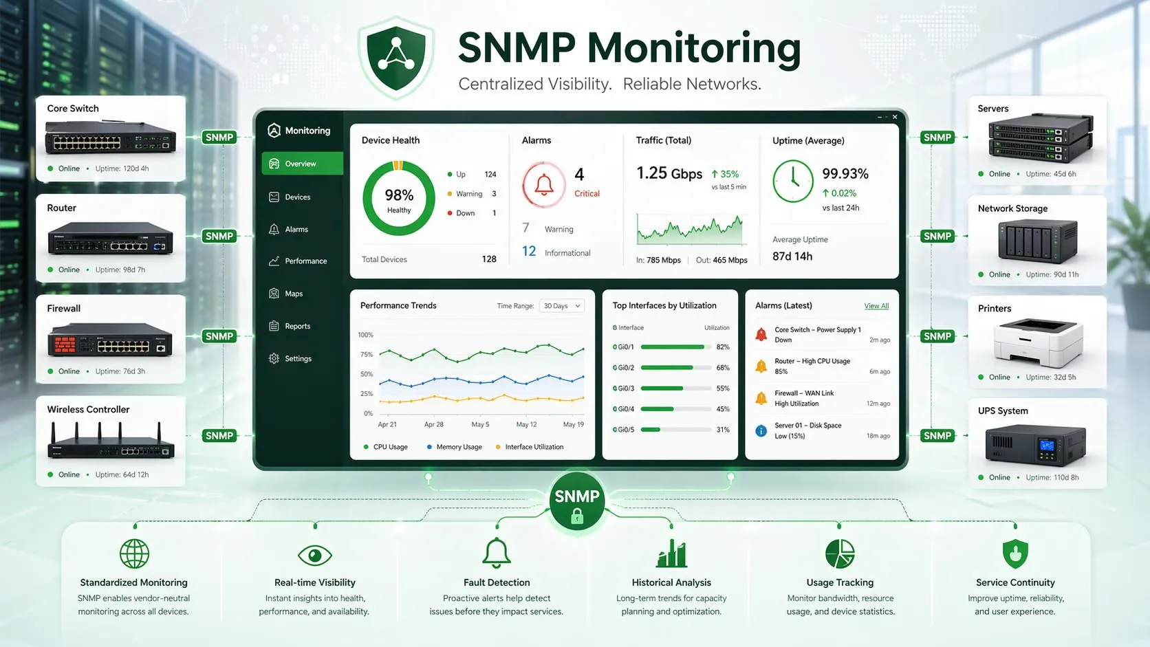 SNMP 监控是什么？特性与应用场景