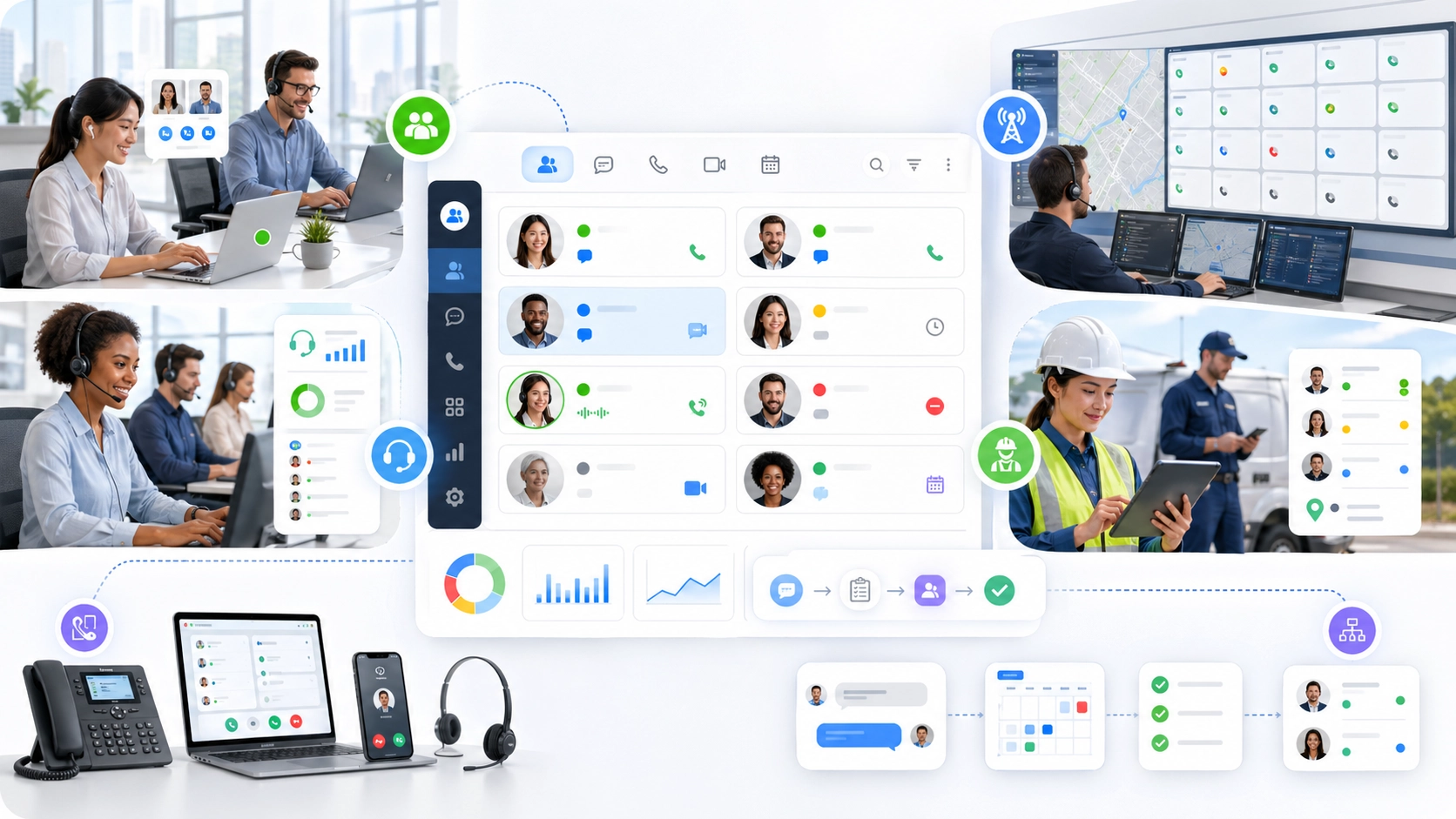 Presence 在统一通信呼叫处理界面中优化呼叫路由、转接决策和操作员可用性