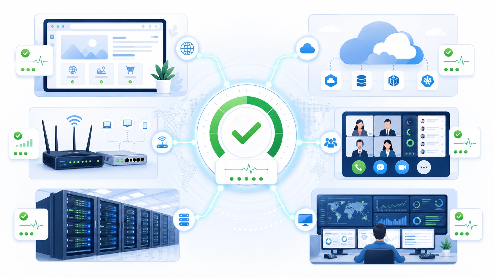 正常运行时间等级对比图，展示99%、99.9%和99.99%可靠性下的停机时间差异与影响