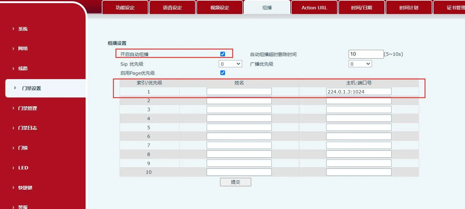 开启自动组播流程示意图