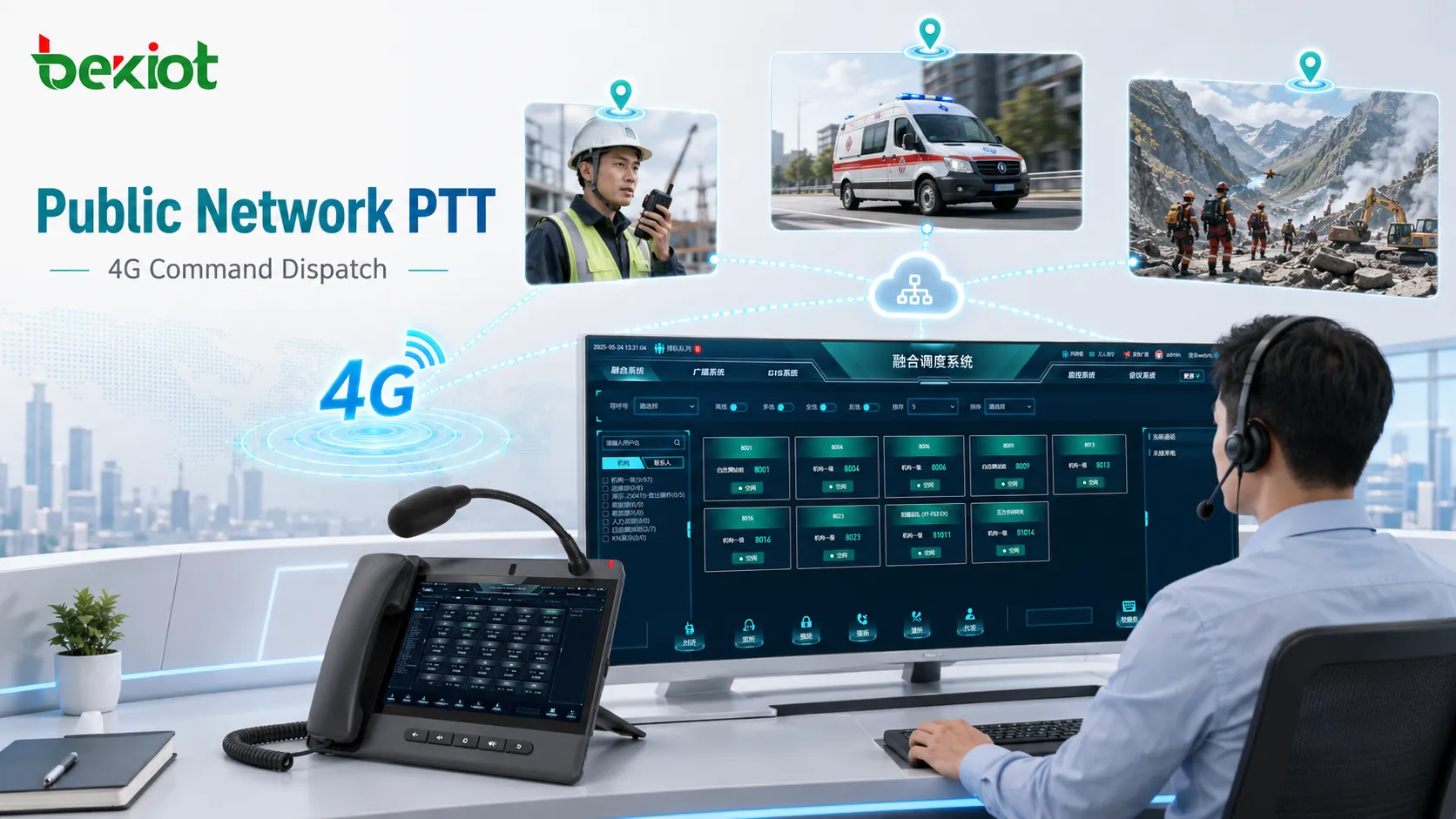 用于指挥调度的公共网络 PTT：面向移动应急协调的可扩展解决方案