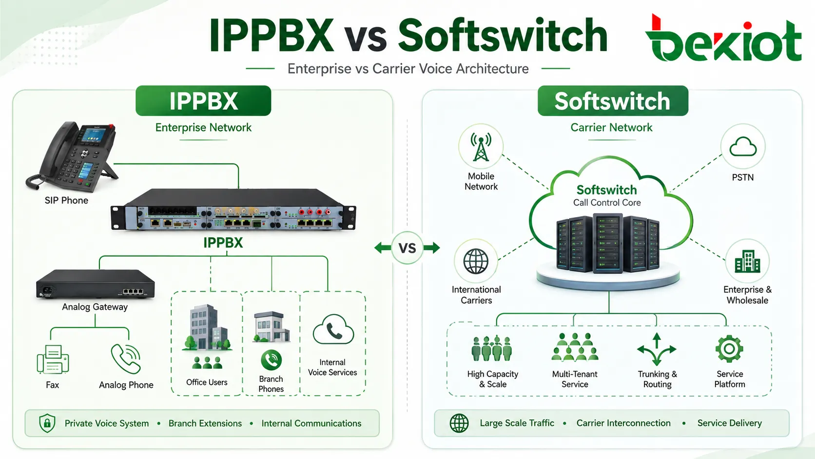 IPPBX vs 软交换：主要区别与实用解决方案指南