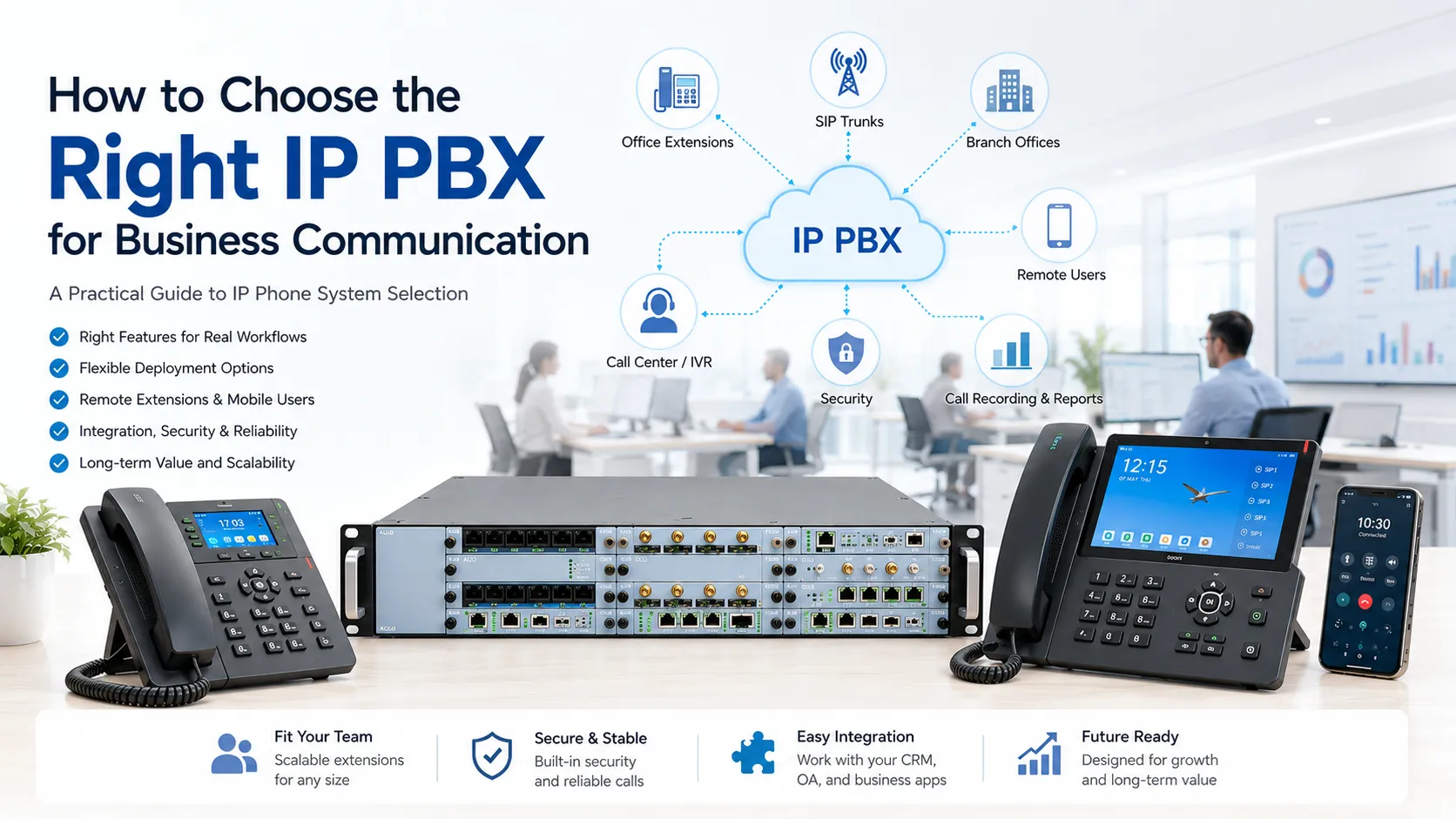 如何为商业通信选择正确的IP PBX系统