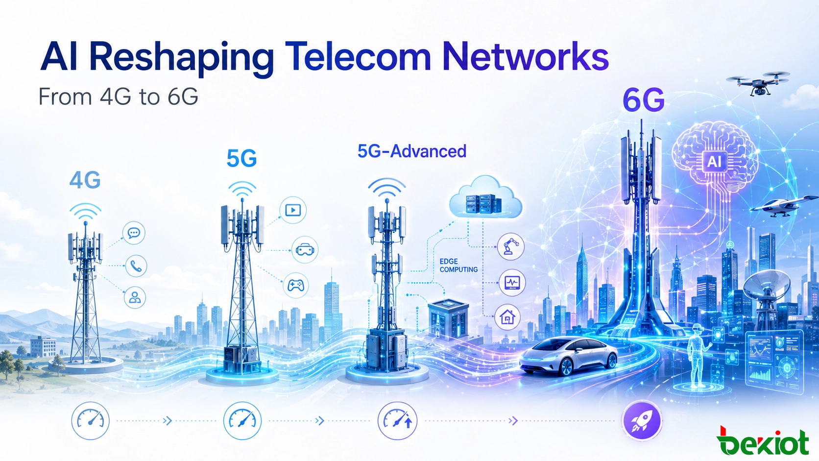 从4G到6G：人工智能驱动的移动网络演进