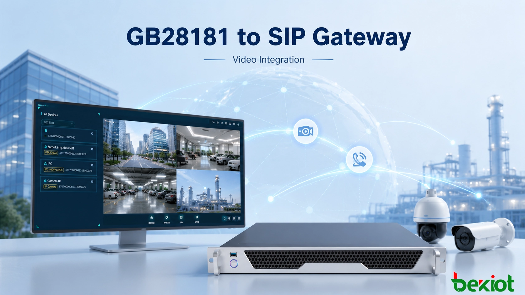 用于视频与统一通信集成的 GB28181 到 SIP 网关解决方案