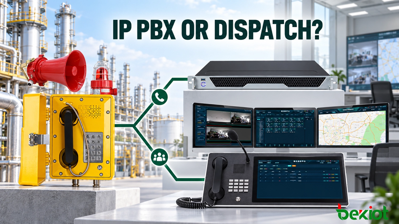 防爆电话应连接 IP PBX 还是调度系统？