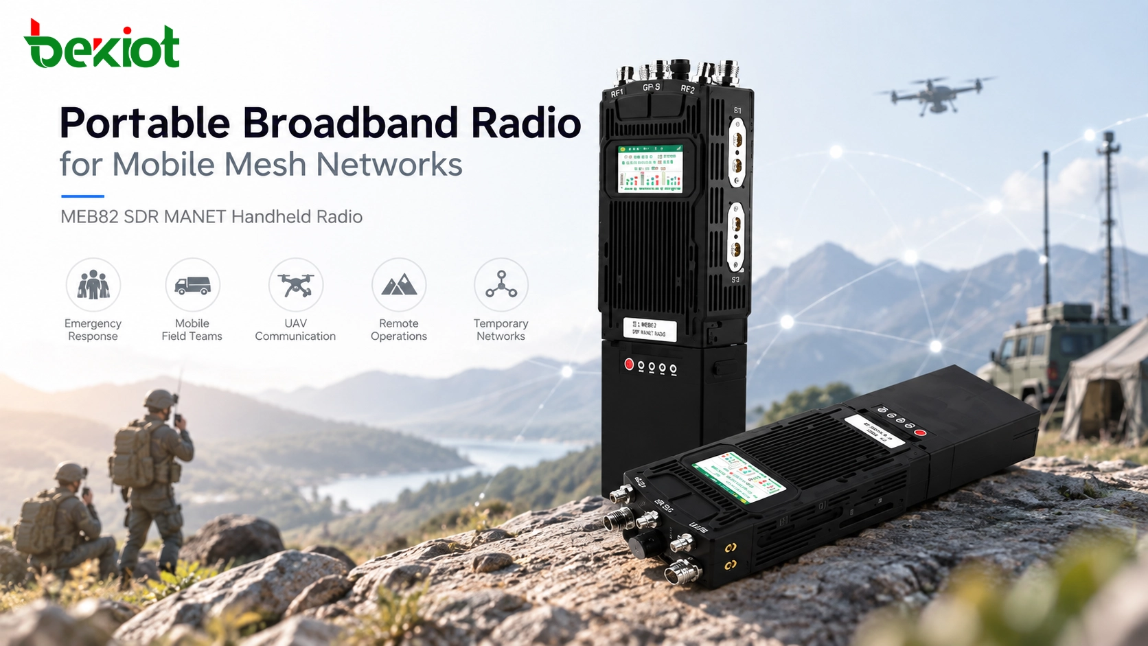 MEB82 SDR MANET手持电台产品外观